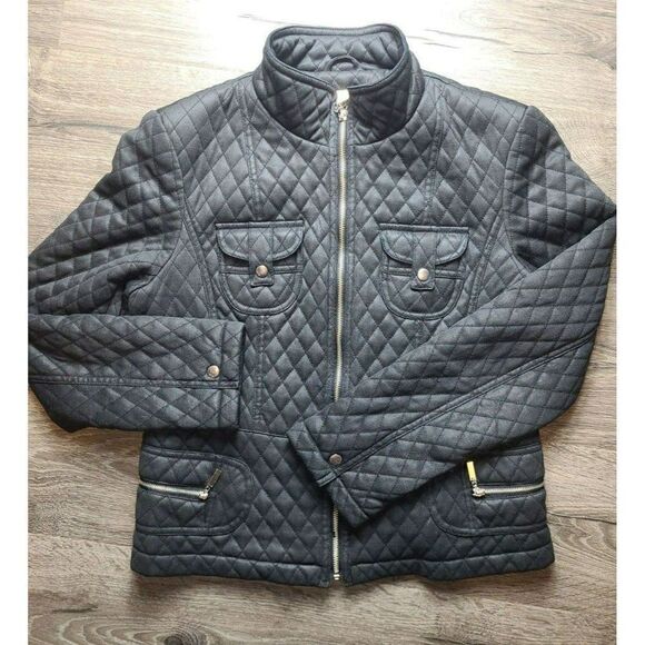 Giacca Quilted Zip-up Jacket Womens Medium - Picture 1 of 3